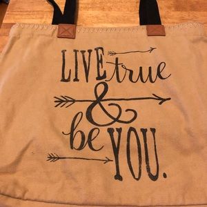 Thirty one canvas arrow bag/ purse